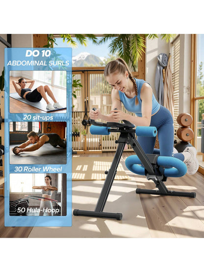 MERACH Ab Machine for Home Gym, Ab Workout Equipment, Other Waist & Abdominal Machine,Height Adjustable Ab Trainer, Foldable Fitness Equipment, Abdominal Trainers Ab Workout Machine